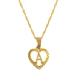 Anniyo A-Z Letters Necklaces Gold Color Charm Alphabet Pendant for Women Girls English Initial Jewelry #114106P